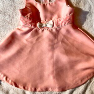 Bonnie Baby Pink Polka Dot Bow Dress Toddler Girls 24M Special Occasion
